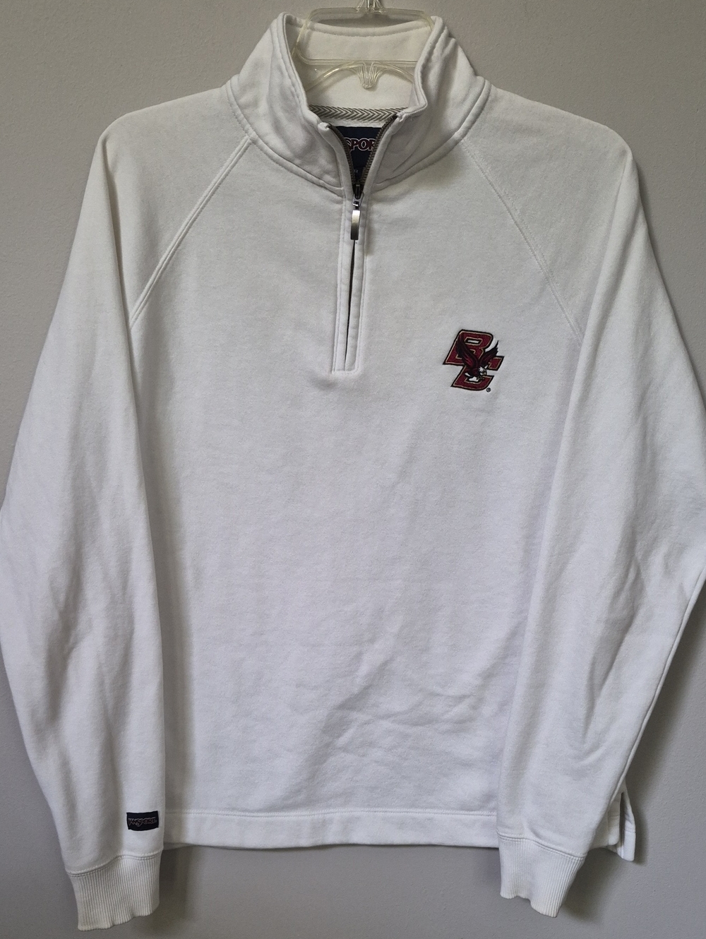 NCAA Boston College Jansport 1/4 Zip Fleece Womens Fleece Embroidered Eagle